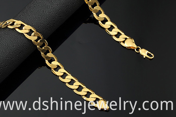 18K Gold Plated Copper Chain Necklace